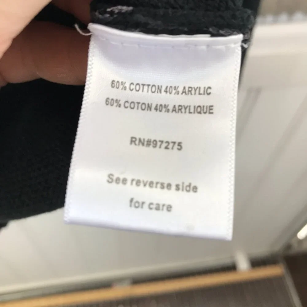 Fox black and gray full zip sweater hoodie size L - Picture 5 of 5